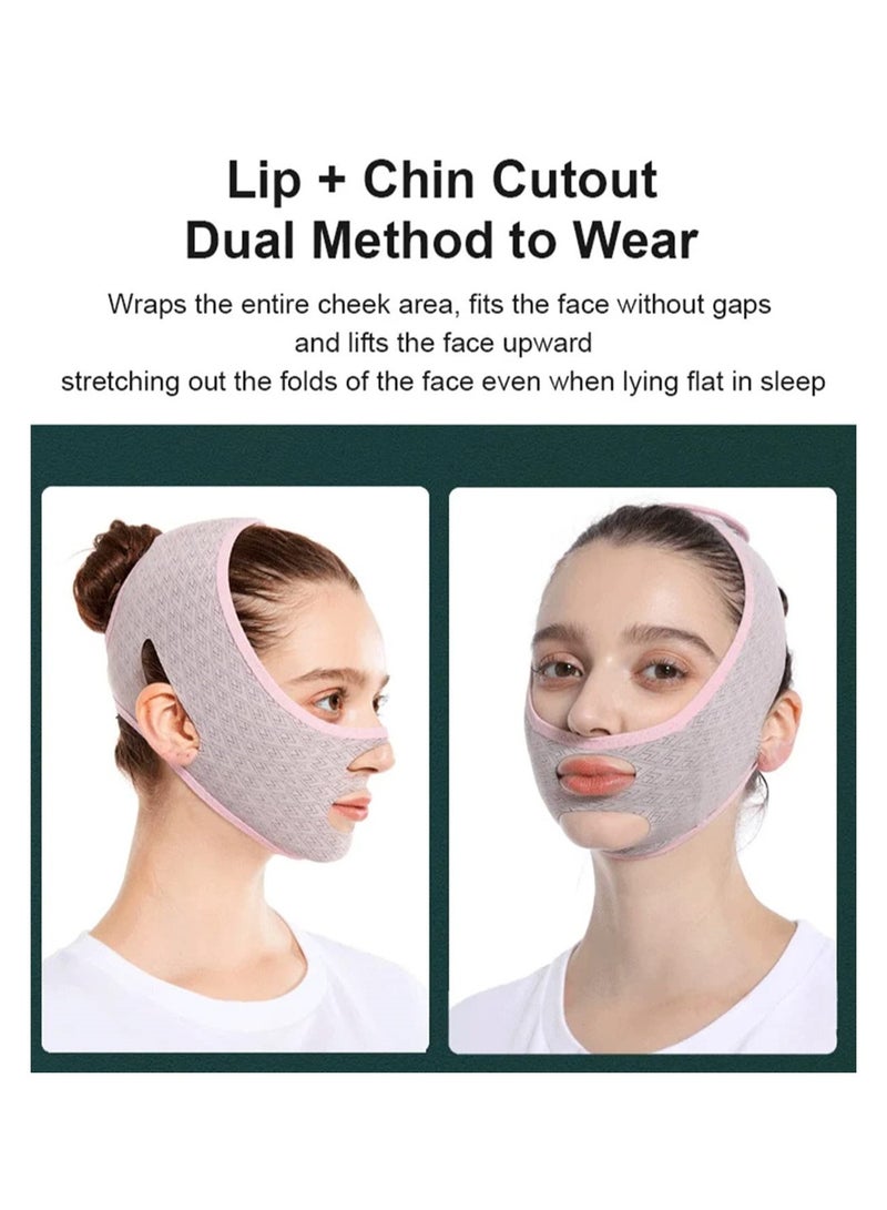 Excefore V Line lifting Face Facial Slimming Strap, Double Chin Reducer, Tightening Face Mask - Image 3