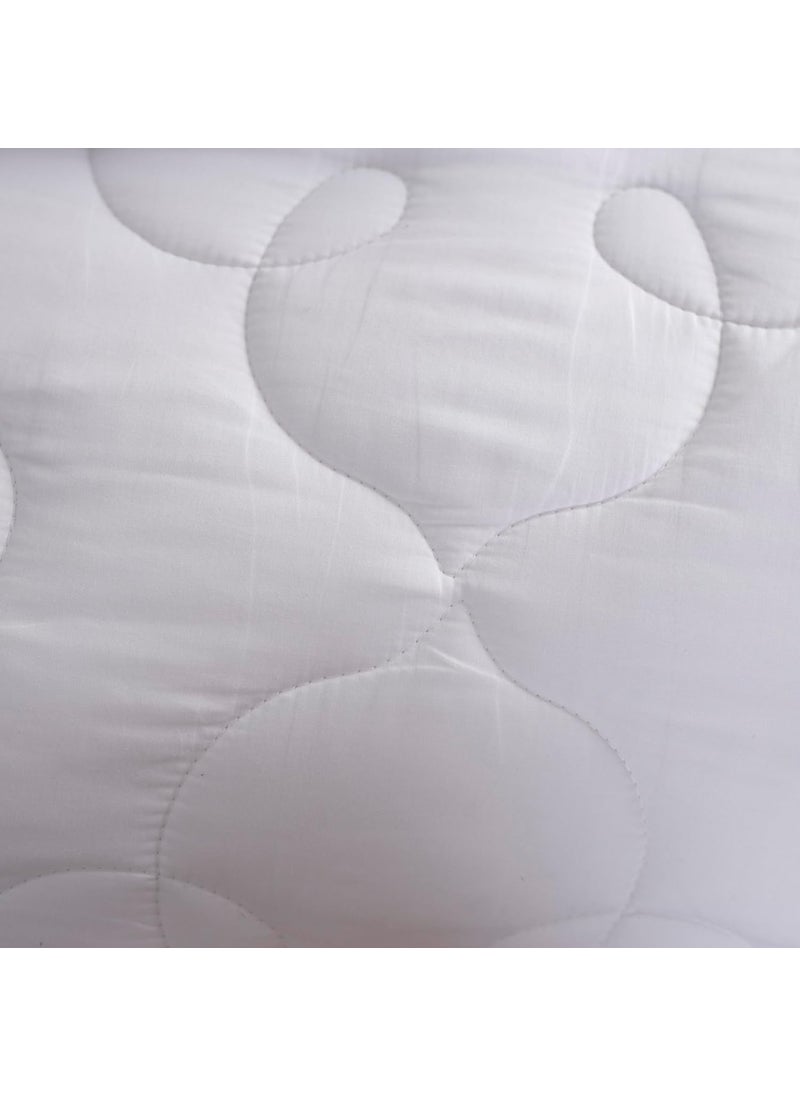 maspar maspar Diamonique Excel Fabric Winter Light Weight Super Soft Plush All Season Duvet InsertQuilt Double 220 x 240 cm White  - Image 3