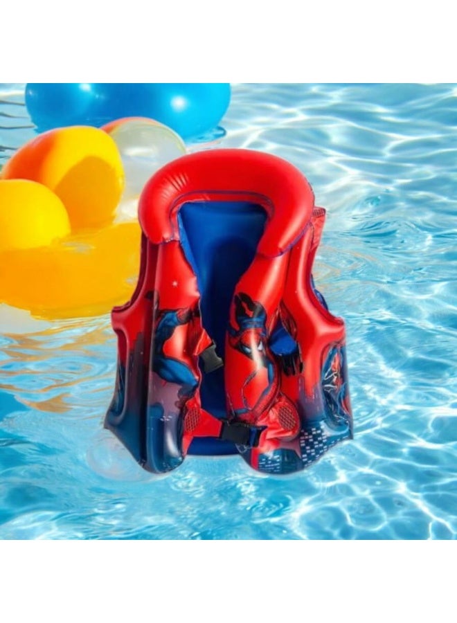 Spider-Man Spider-Man Kids Inflatable Life Jacket – Superhero-Themed Safety Vest for Ages 3-8 – Pool, Beach, & Boating Gear size 24 - Image 2