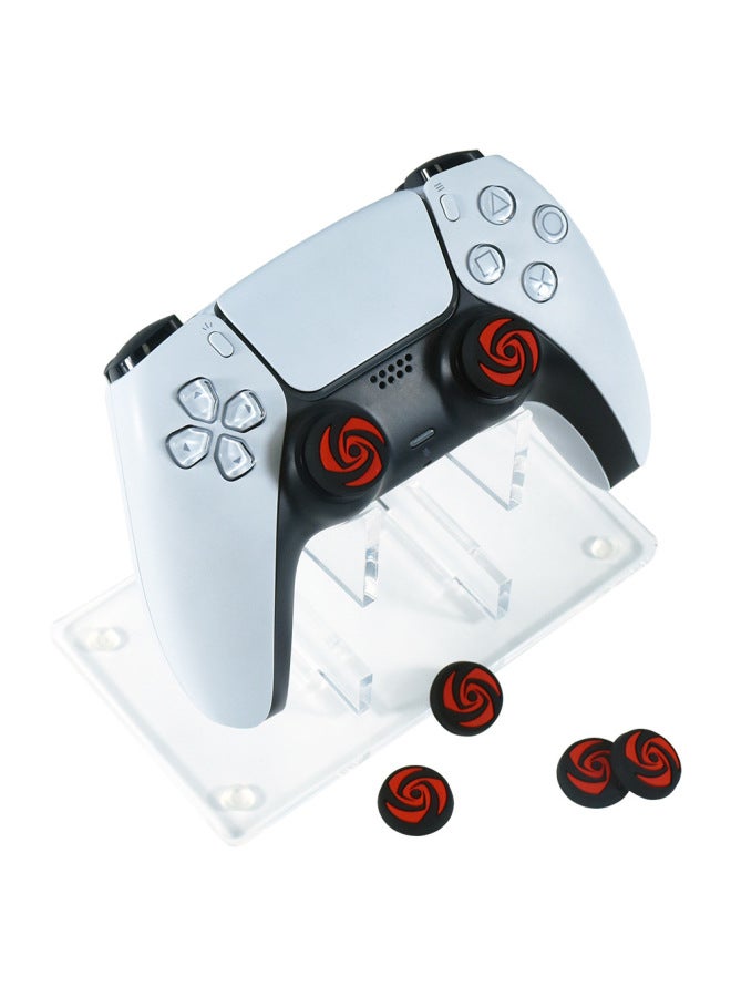 AMOGMO PS5 PS4 Rocker Protective Cap Xbox Silicone Rocker Cap Black Red Vortex 3D Cap Silicone Non-slip-Product Color:2 Small Bags, Non-returnable And Non-exchangeable  - Image 3