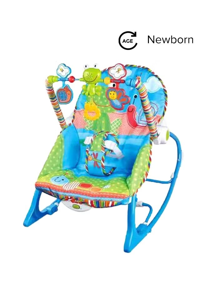 ibaby Baby Rocker & Bouncer Chair for Newborns - Infant Calming Rocking Chair with Toy Bar - Image 1