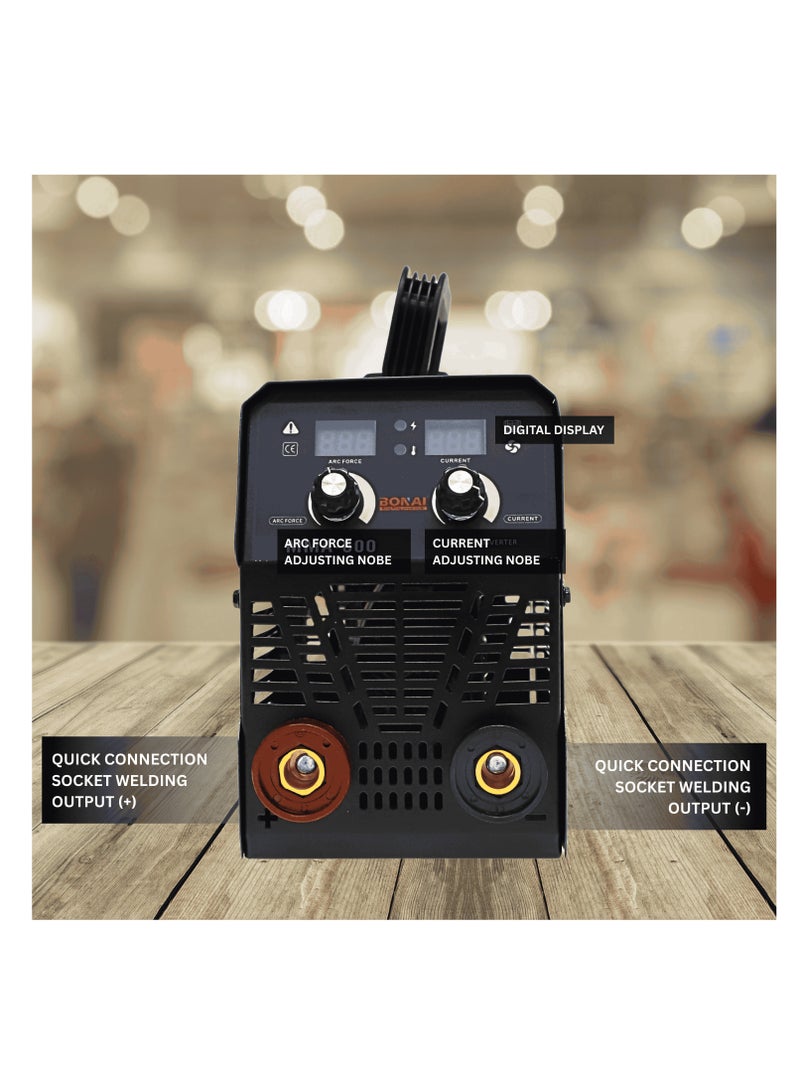 بوناي آلة لحام عاكس BN-HK88 MMA-600 | آلة لحام IGBT محمولة بجهد 220-240 فولت | آلة لحام قوسية 20-105 أمبير مزودة بكابل لحام، وكابل تأريض، وخوذة، وفرشاة | موفرة للطاقة، ومنخفضة الضوضاء - Image 4