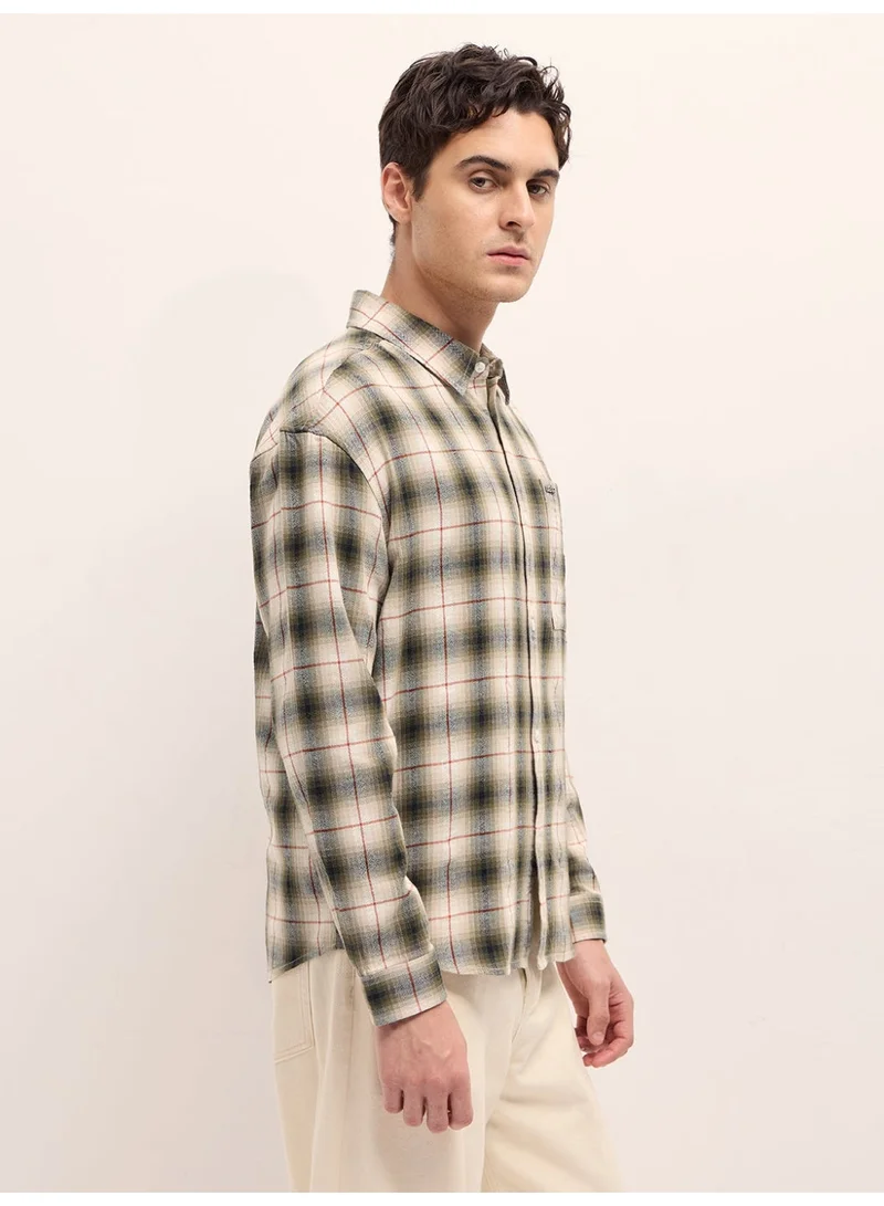 THE BEAR HOUSE  Men’s Shirt for Office, Casual & Party Wear | Comfortable Long Sleeve Shirt with Classic Collar, Button Closure & Versatile Stylish Look for Men | Best Price UAE