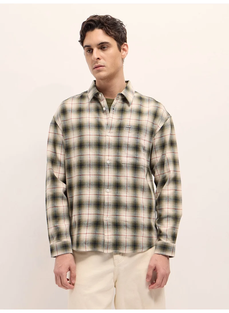 THE BEAR HOUSE  Men’s Shirt for Office, Casual & Party Wear | Comfortable Long Sleeve Shirt with Classic Collar, Button Closure & Versatile Stylish Look for Men | Best Price UAE