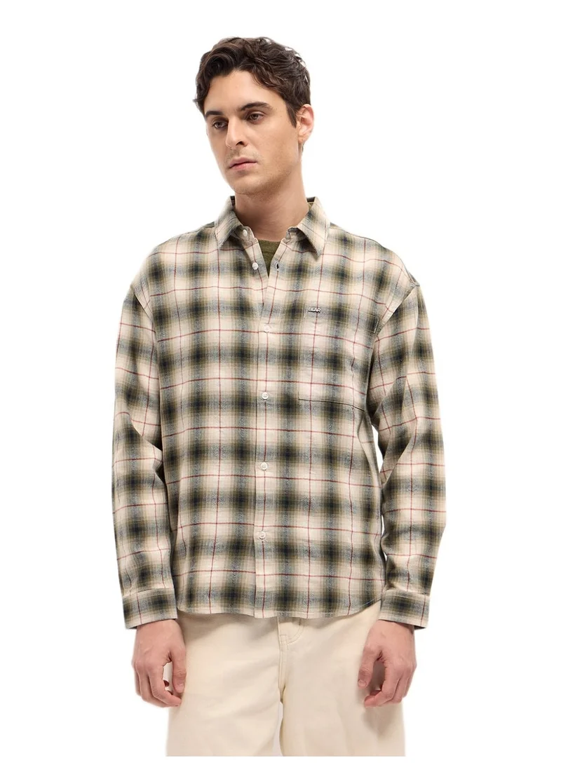 THE BEAR HOUSE Men’s Shirt for Office, Casual & Party Wear | Comfortable Long Sleeve Shirt with Classic Collar, Button Closure & Versatile Stylish Look