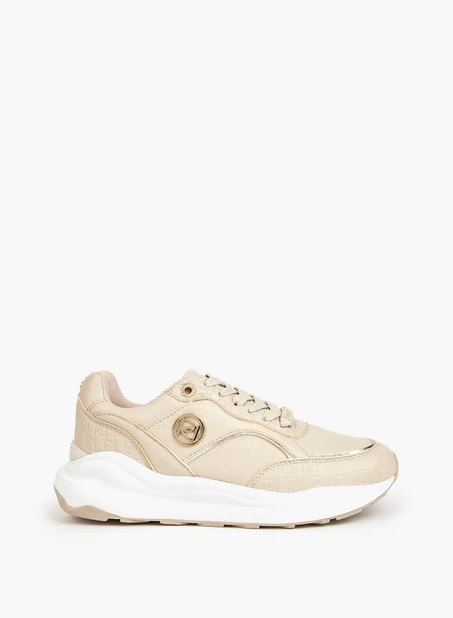 بابريكا Textured Lace-Up Sneakers