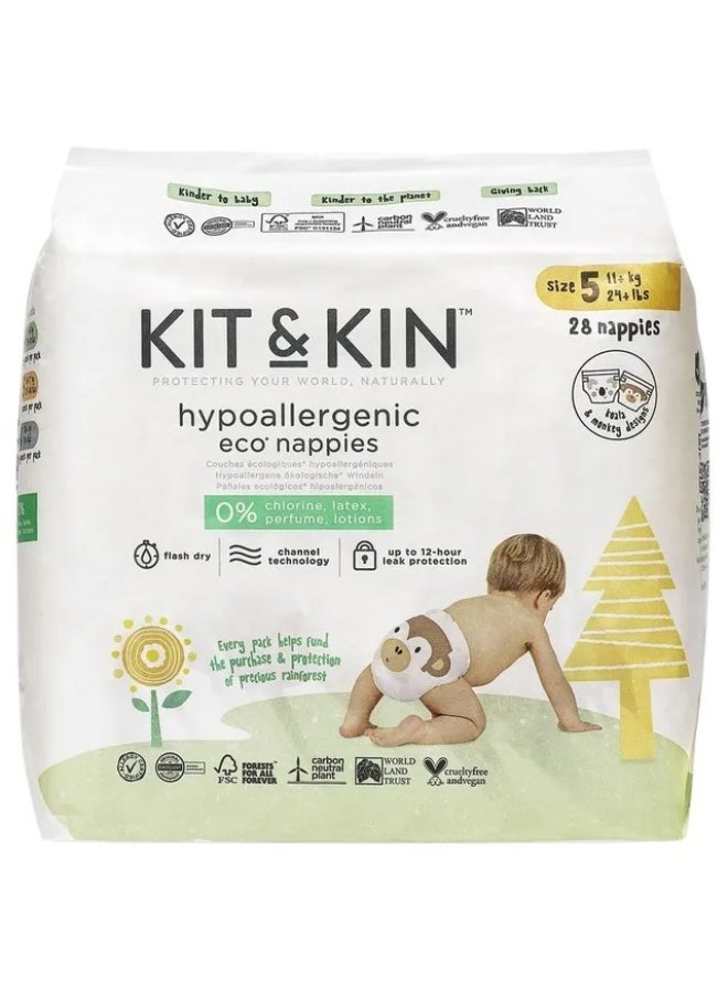 Kit & Kin - Eco Diapers Size 5 11+kg - 28pcs