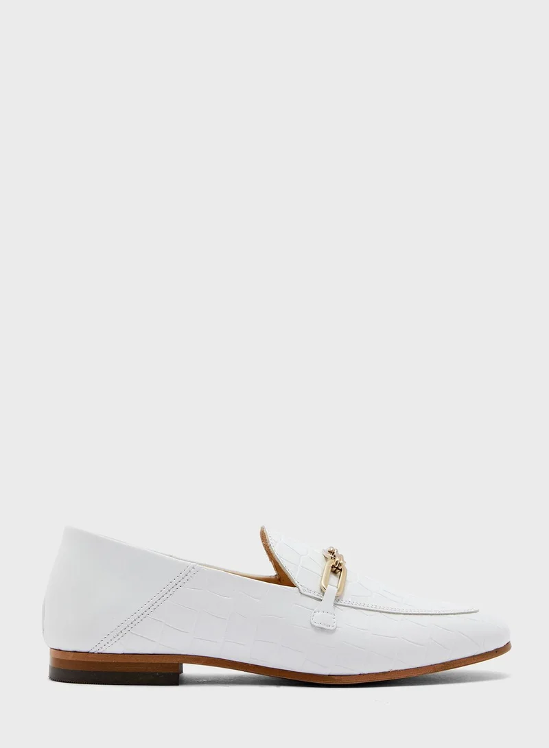 Ted Baker Aidiil Embossed Croc Effect Moccasin