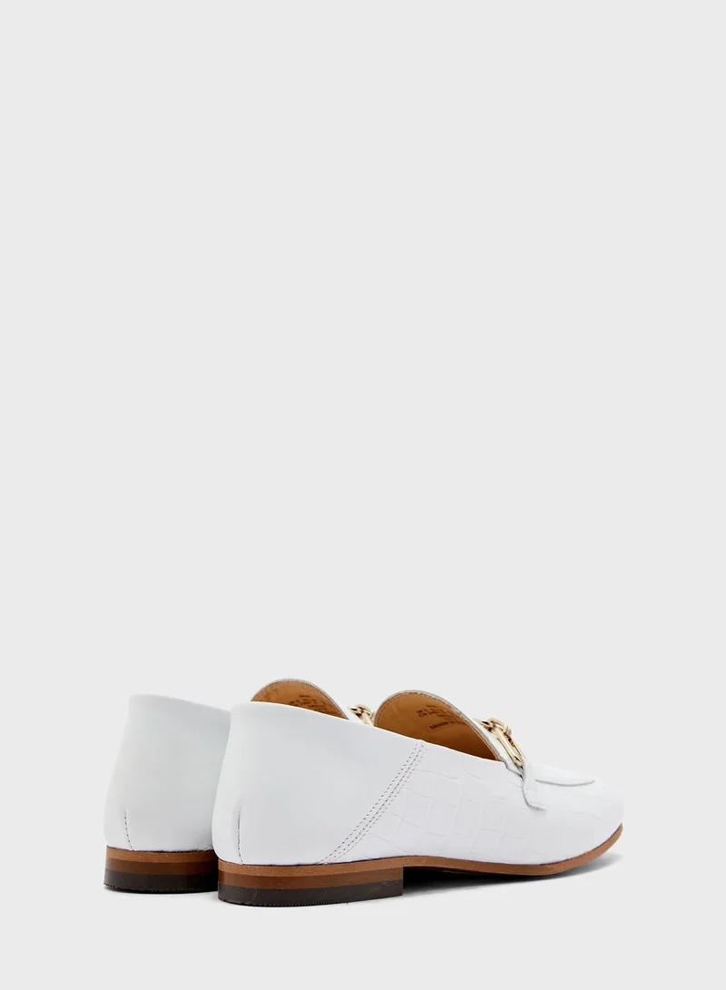 Ted Baker Aidiil Embossed Croc Effect Moccasin