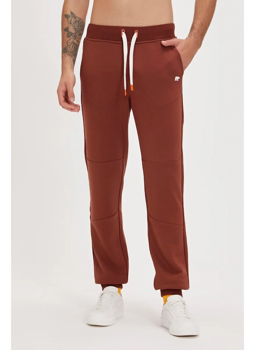 باد بير Less Plain Sweatpants Woody Brick Men's Tracksuit Bottoms