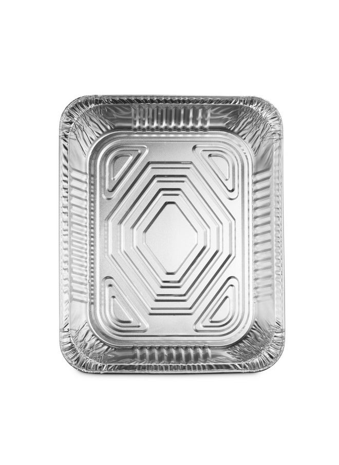 Munfix Munfix 30 Pack Aluminum Pans Disposable 9x13 Baking Chafing Trays - Deep Half Size Oven Steam Table Tin Foil Pans - Extra Heavy Duty Foil Pans for Heating, Roasting, Cooking, Storing Food  - Image 2