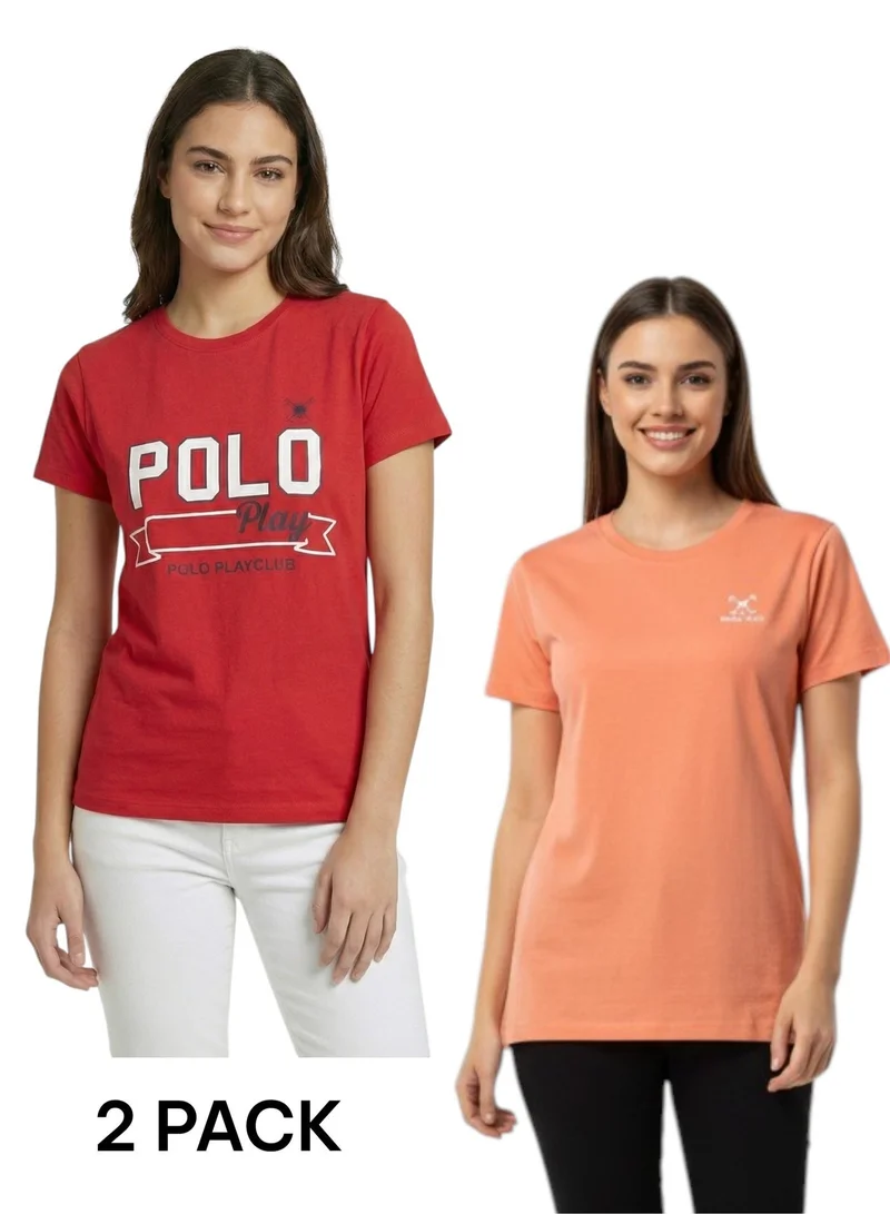 بولو بلاي  Multipack Graphic Print T-Shirt for WOMEN