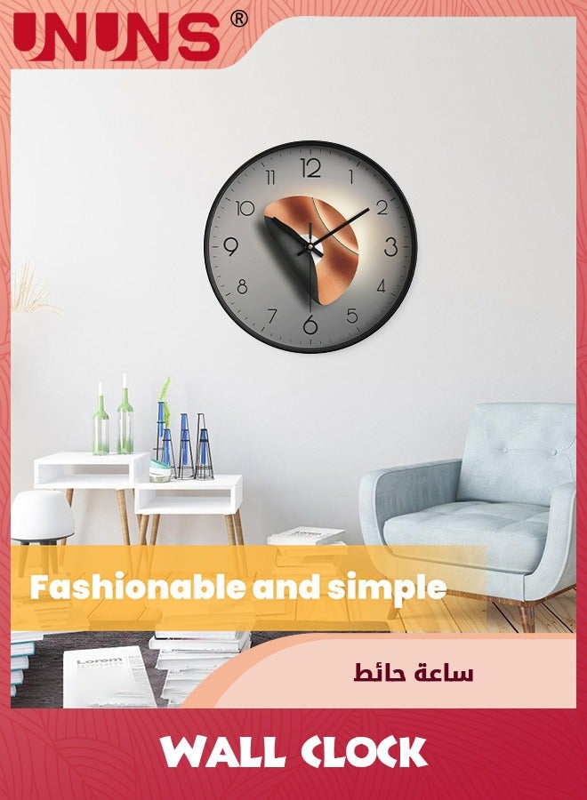 UNUNS 12 Inch Wall Clock,Modern Decorative Silent Non-Ticking Wall Clock,Battery Operated Quality Quartz Modern Wall Clock For Home,Bedroom,Living Room,Office - Image 4