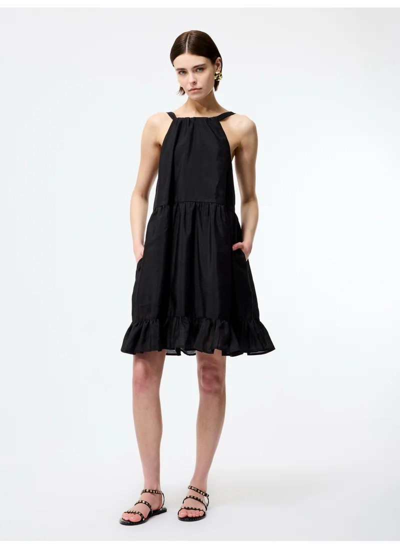 فرنش كونكشن Sleeveless Polyester Above Knee Dress