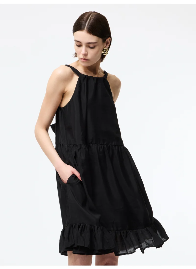 فرنش كونكشن Sleeveless Polyester Above Knee Dress