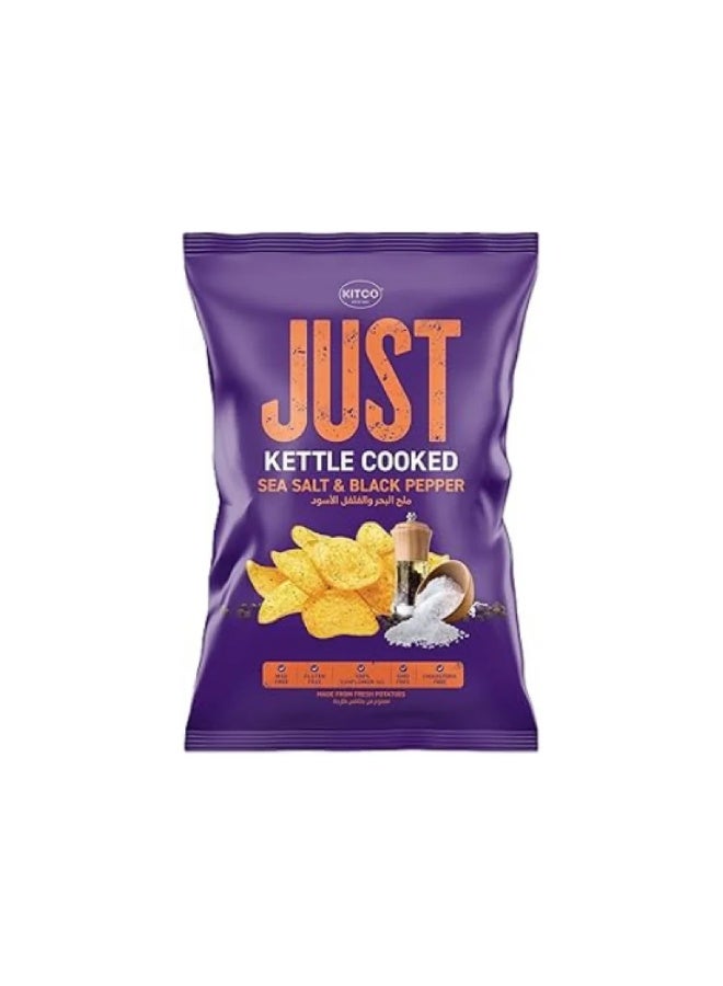 Kitco Just Kettle Cooked Sea Salt & Black Pepper Chips - 125g