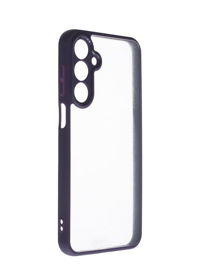 CFS Silicone Back Phone Protection Transparent Cover With Colored Eadges For samsung a16 4g/5g - purple  CFSBAT3-512 - Image 3