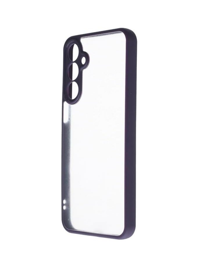 CFS Silicone Back Phone Protection Transparent Cover With Colored Eadges For samsung a16 4g/5g - purple  CFSBAT3-512 - Image 2