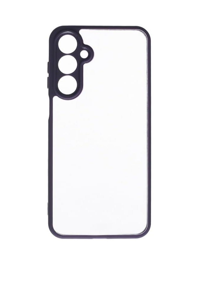 CFS Silicone Back Phone Protection Transparent Cover With Colored Eadges For samsung a16 4g/5g - purple  CFSBAT3-512 - Image 1