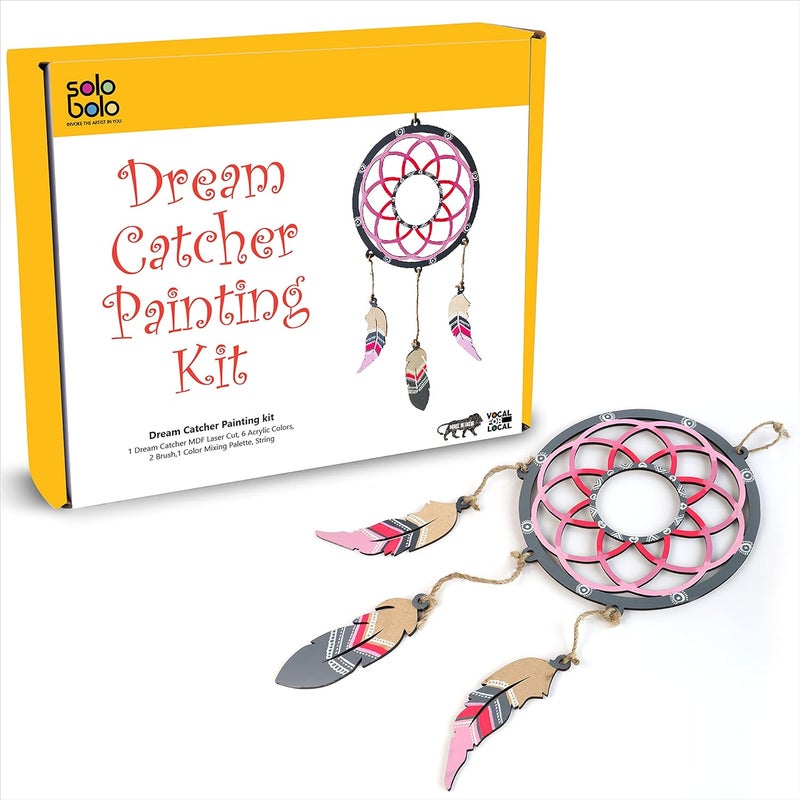 SOLOBOLO - Mandala Art Dream Catcher Making Kit for Girls 9-15 | DIY Craft Kit With Art Supplies | for Girls 10 Years | Pack of 3 Sets - Image 3