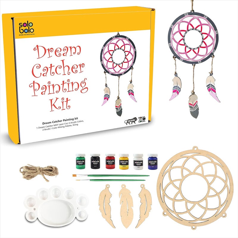 SOLOBOLO - Mandala Art Dream Catcher Making Kit for Girls 9-15 | DIY Craft Kit With Art Supplies | for Girls 10 Years | Pack of 3 Sets - Image 2