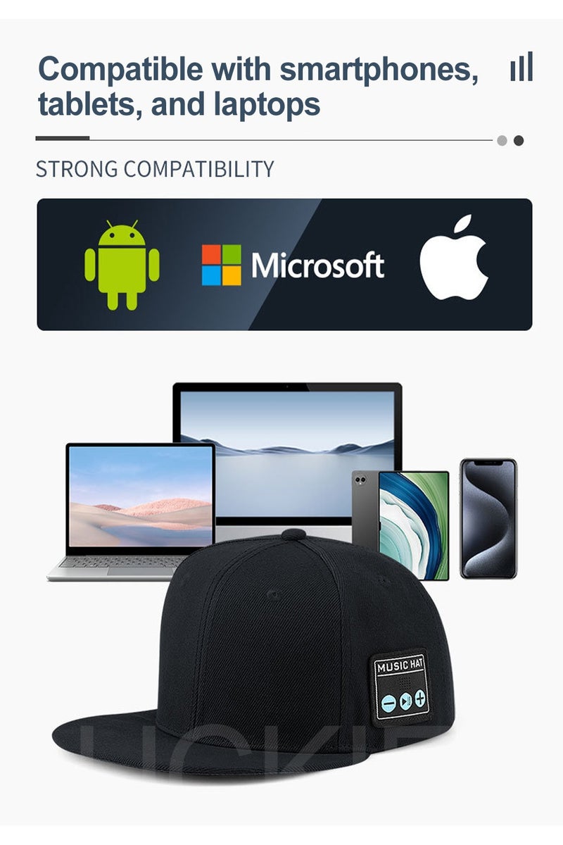 LUCKIER Bluetooth Speaker Baseball Cap - Adjustable Music Hat for Outdoor Sports, Wireless Audio Gift for Men/Women/Boys/Girls (Birthday/Present) - Image 3