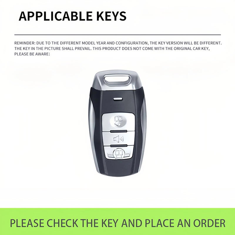 Zinc Alloy Car Key Case For Haval H2 H2s H6 M6 Keychain Remote Cover Shell Housing Fob Accessories  (White) - Image 3