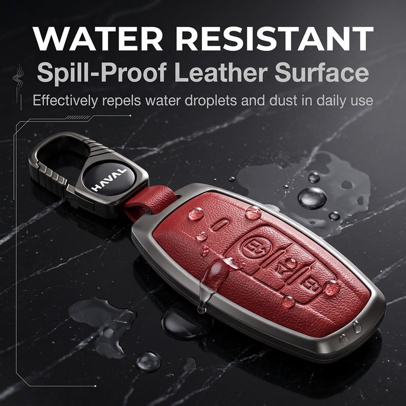 Zinc Alloy Car Key Case For Haval H2 H2s H6 M6 Keychain Remote Cover Shell Housing Fob Accessories  (White) - Image 5