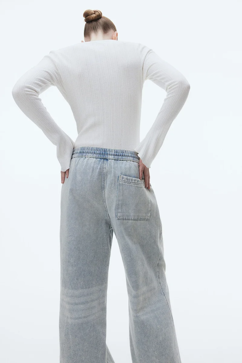 H&M Denim pull-on trousers