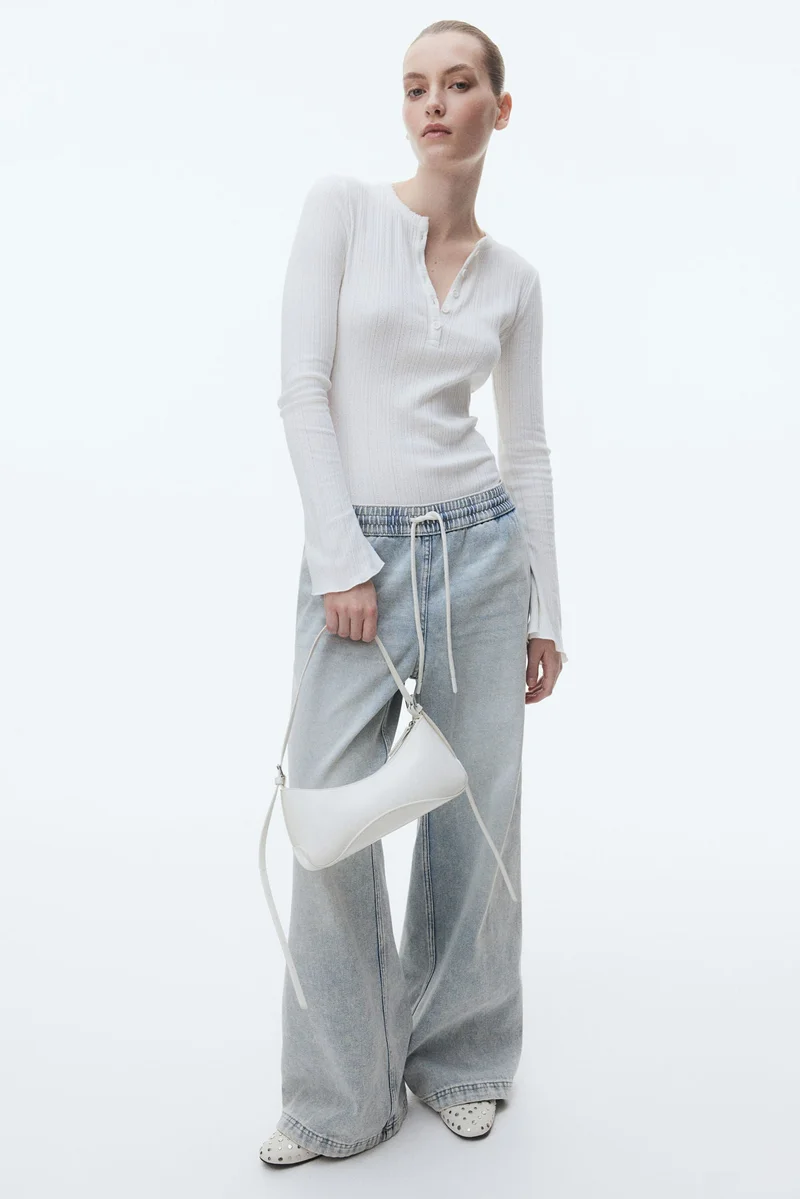 H&M Denim pull-on trousers