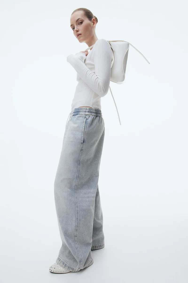 H&M Denim pull-on trousers