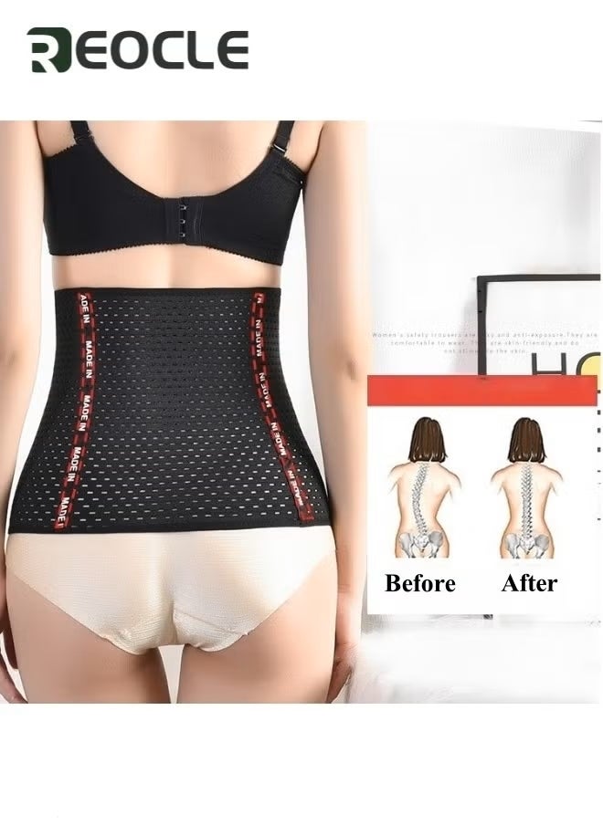 REOCLE Women's Waist Trainer Waist Cincher Corset Sport Girdle Hourglass Body Shaper Corset Vest Body Shaper Top Sport Girdle - Image 3