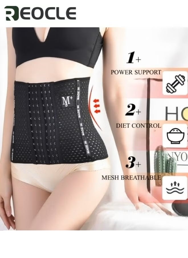 REOCLE Women's Waist Trainer Waist Cincher Corset Sport Girdle Hourglass Body Shaper Corset Vest Body Shaper Top Sport Girdle - Image 2