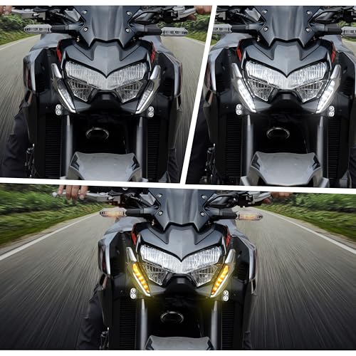 VEISUTOR LED Front Turn Signals Lights for Z900 Z650, Motorcycle LED Turn Signals Side Lights with DRL for Kawasaki Z650 Z900 ABS SE ABS 2020-2025 Accessories - Image 3