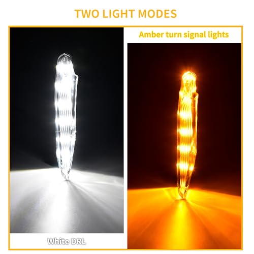 VEISUTOR LED Front Turn Signals Lights for Z900 Z650, Motorcycle LED Turn Signals Side Lights with DRL for Kawasaki Z650 Z900 ABS SE ABS 2020-2025 Accessories - Image 2