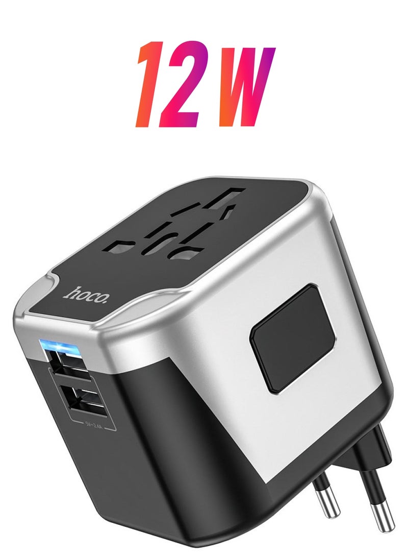 هوكو شاحن تحويل عالمي AC5 المستوى ثنائي المنفذ - Image 1