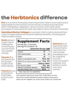 Herbtonics Herbtonics Multi Collagen Type I, II, III, V & X Gummies, 60 Count.  - Image 2