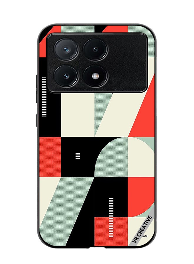 VR CREATIVE Protective Case Cover For Xiaomi Poco X6 Pro Abstract Illustration Design Multicolour - Image 1