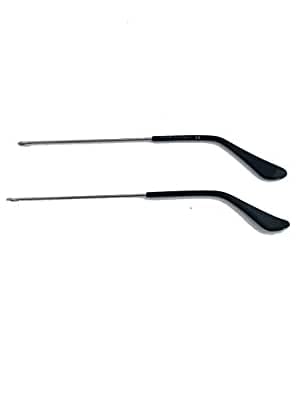 Sunshades Bhavya Optic 1 Pair Temple Tip for Aviator Sunglass,Metal Frame,Spectacle Temple End - Black - Image 3