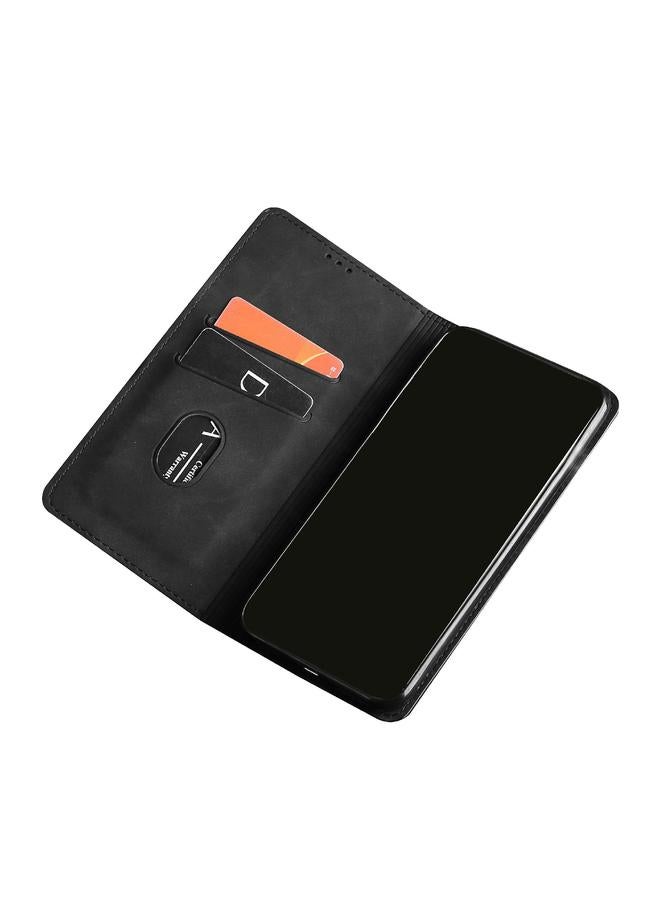S-TOP Case For Motorola Moto G72 4G Skin Feel Magnetic Horizontal Flip Leather Phone Case - Image 4