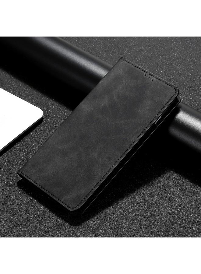 S-TOP Case For Motorola Moto G72 4G Skin Feel Magnetic Horizontal Flip Leather Phone Case - Image 5