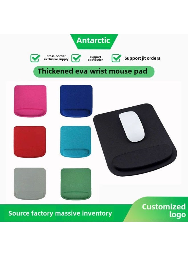 Spot Square Eva Foam Wrist Pad Advertising Mouse Pad Wrist Pad Solid Color Cloth Wrist Pillow Office-Pattern:Grey  - Image 2