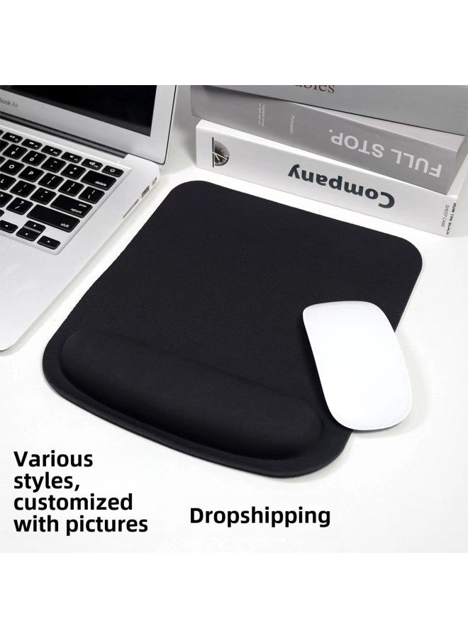 Spot Square Eva Foam Wrist Pad Advertising Mouse Pad Wrist Pad Solid Color Cloth Wrist Pillow Office-Pattern:Grey  - Image 3