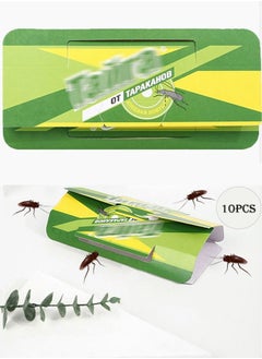 HomarKet Cockroach Traps 10 Indoor Sticky Glue Catchers - Beetles Spiders Scorpions Ants Centipedes and Cockroach Traps  - Image 1