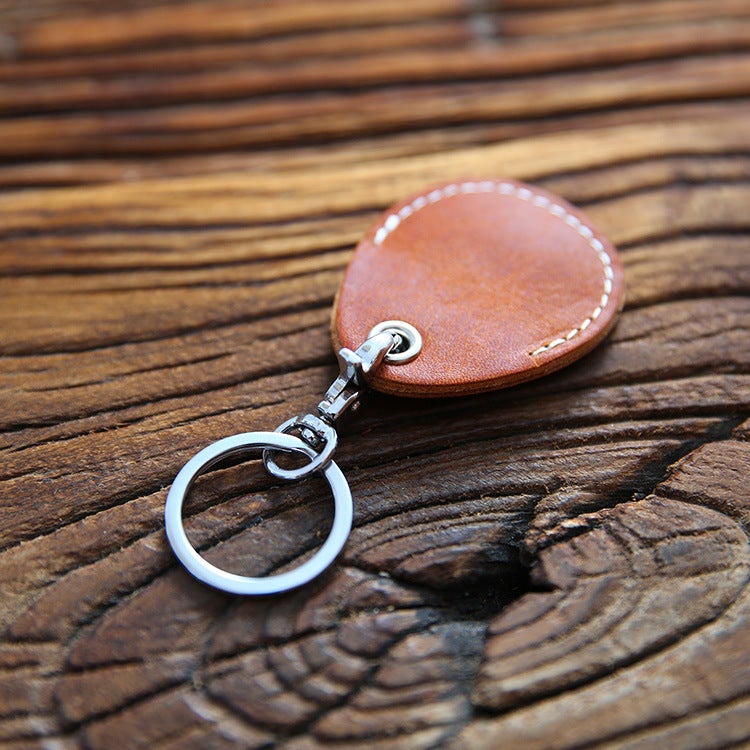 Top Grain Leather Elevator Card Holder, RFID Blocking Access Card Keychain, Vintage Retro Design, Slim Lightweight, for Men Women (Multiple Colors/Shapes) - Image 3