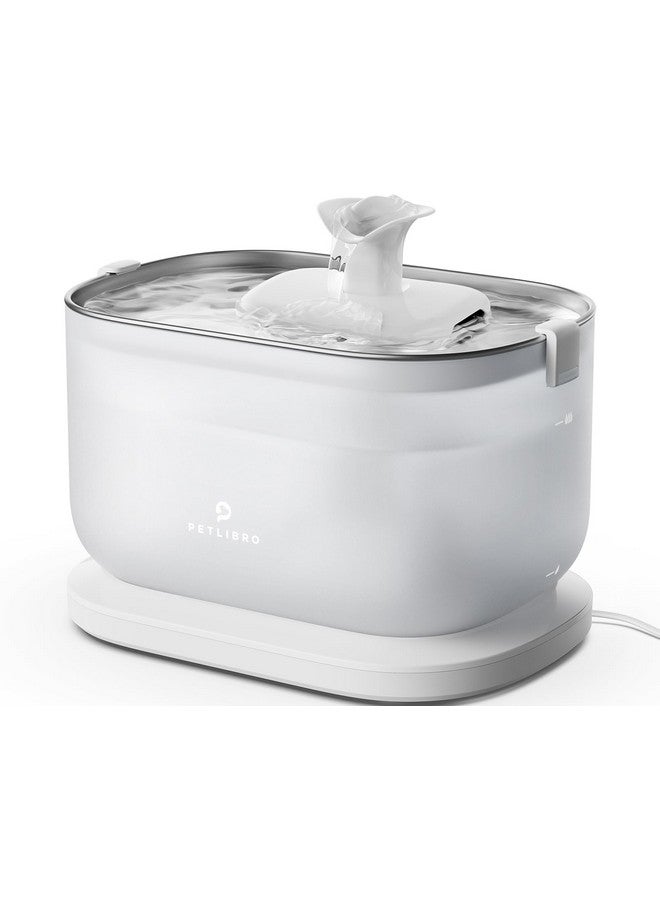 PETLIBRO Cat Water Fountain Stainless Steel With Wireless Pump, 2.5L/84Oz Dockstream Automatic Pet Water Fountain For Cats Inside, Easy To Clean, BpaFree Dog Water Dispenser With Two Flow Modes  - Image 1