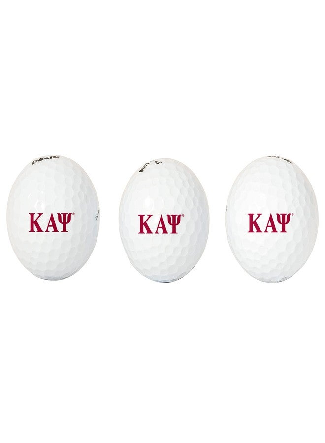 Desert Cactus Kappa Alpha Psi Golf Balls 3 Pack – Kappas Full Color Three – Officially Licensed Sport Team Accessory (Letter) - Image 1