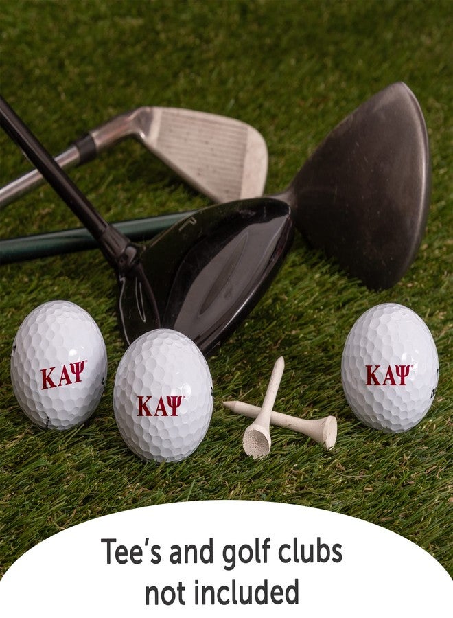 Desert Cactus Kappa Alpha Psi Golf Balls 3 Pack – Kappas Full Color Three – Officially Licensed Sport Team Accessory (Letter) - Image 2