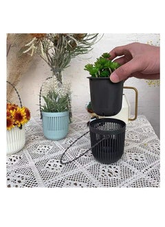 Generic Succulent Planters Pots with Drainage 6 Pack 3.5‘’ Two-Piece Succulent Planters Pots with Drainage, Flexible Removable Handle Planting Pots Flower Pots Small Planter Pots for Mini Plants  - Image 3