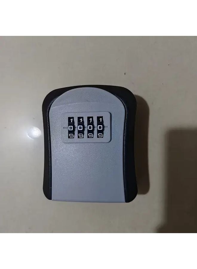 Black Wall Mounted Combination Lock Key Safe Box For Home Hotel Travel - Image 1